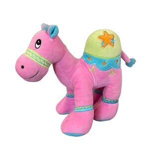 Fay Lawson Camel Plush 10” Toy Pink Green Blue Star Stuffed Animal